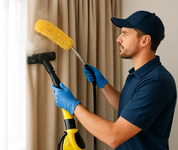 Trusted curtain steam cleaning technician Matty Curtain Cleaning oyster-bay-nsw QLD
