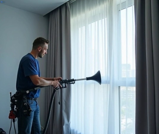Professional commercial curtain cleaning process equipment Matty Curtain Cleaning oyster-bay-nsw